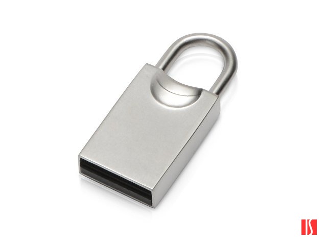 USB-флешка 2.0 на 16 Гб «Lock», серебристый