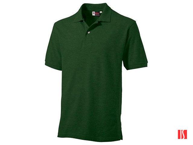 Рубашка поло "Boston" мужская, бутылочный зеленый