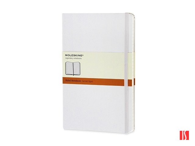 Записная книжка Moleskine Classic (в линейку) в твердой обложке, Large (13х21см), белый