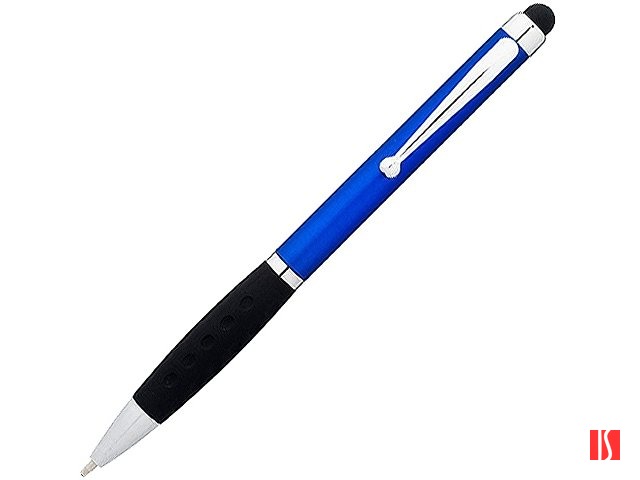 Ручка-стилус шариковая "Ziggy" черные чернила, синий/черный