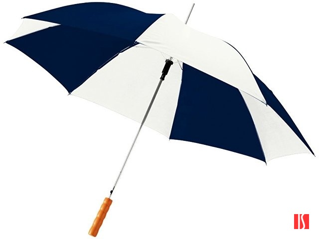 Зонт-трость "Lisa" полуавтомат 23", темно-синий/белый
