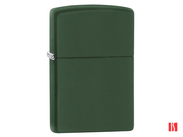 Зажигалка ZIPPO Classic с покрытием Green Matte, латунь/сталь, зелёная, матовая, 38x13x57 мм