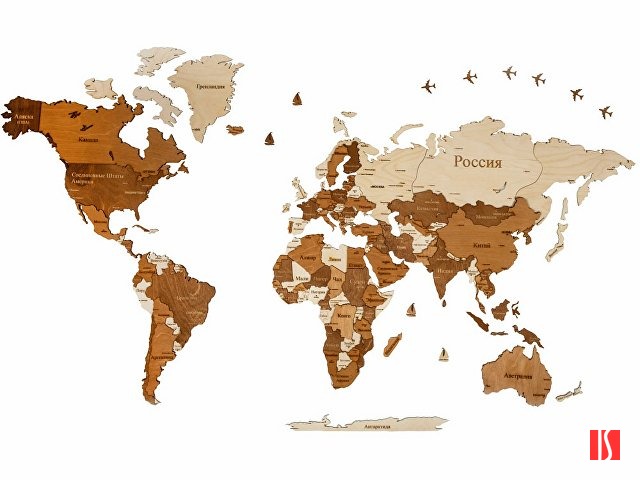 Интерьерная карта мира "World"