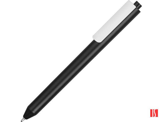 Ручка шариковая Pigra модель P03 PMM, черный/белый