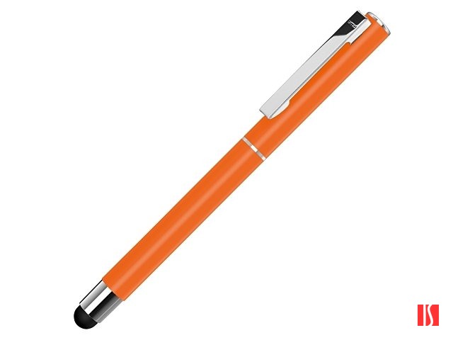 Ручка металлическая стилус-роллер «STRAIGHT SI R TOUCH», оранжевый