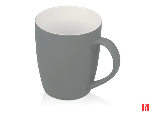 Кружка с покрытием soft-touch C1, серый (Р)