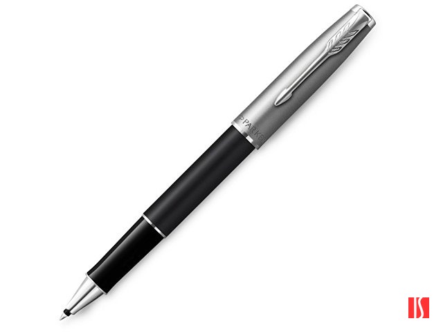 Ручка-роллер Parker Sonnet Entry Point Black Steel CT, стержень: F, цвет чернил: black, в подарочной упаковке