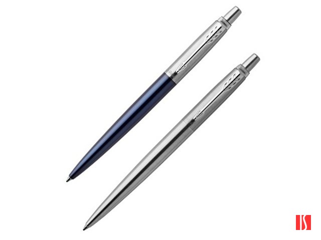 Набор из 2х ручек в подарочной коробке: Parker Jotter Essential, Royal Blue CT и Parker Jotter Essential, St. Steel СT