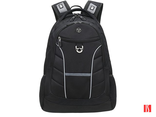 Рюкзак TORBER XPLOR с отделением для ноутбука 15", чёрный, полиэстер 600D, 35x20x47 см, 33л
