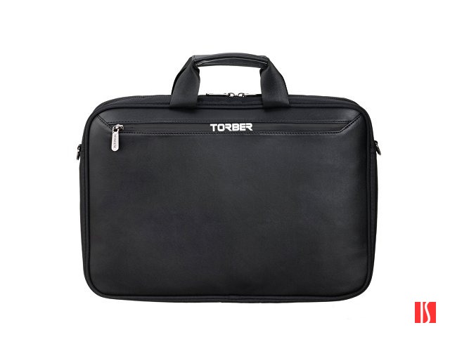 Сумка для ноутбука TORBER VOYAGE 15.6'', черный, нейлон/микрофибра, 43 х 5 х 29 см, 6л