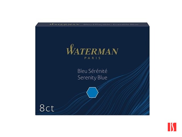 Чернила в картридже Waterman Ink cartridge Standard Blue (в упаковке 8 картриджей)