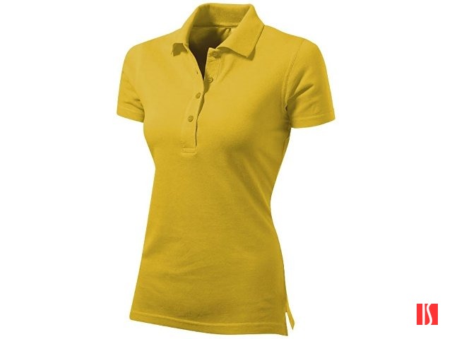Рубашка поло "First" женская, золотисто-желтый