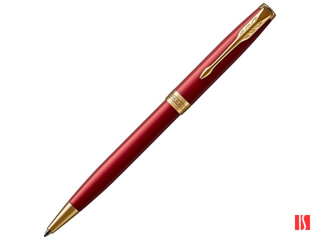 Шариковая ручка Parker Sonnet , Lacquer Intense Red GT, стержень: M, цвет чернил: black , в подарочной упаковке