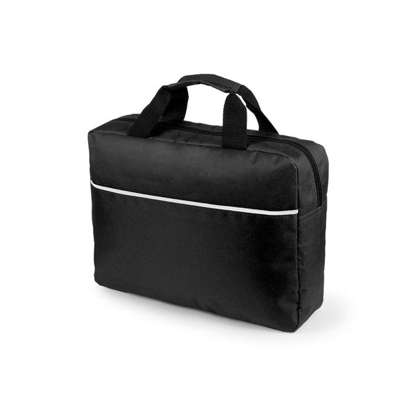 Конференц-сумка HIRKOP, черный, 38 х 29,5 x 9 см, 100% полиэстер 600D