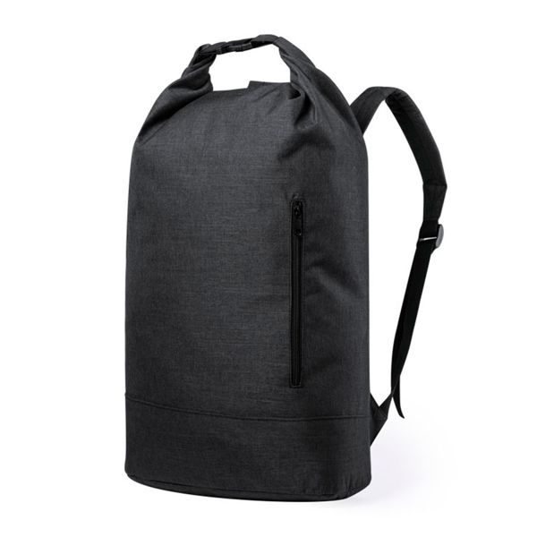 Рюкзак "Kropel", черный, 64x37x20 см, 100% полиэстер 300D