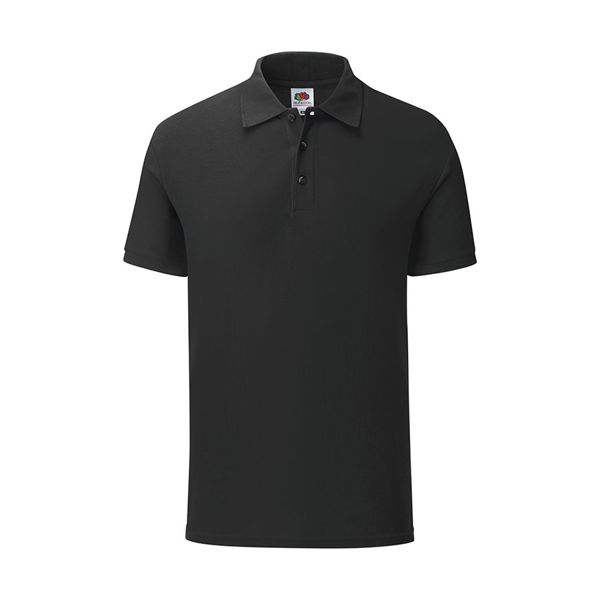 Рубашка поло мужская "Iconic Polo", черный, M, 100% х/б, 180 г/м2