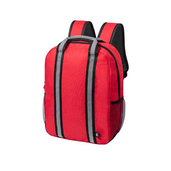 Рюкзак FABAX, красный, 38 x 28 x 12  см, 100% переработанный полиэстер 600D