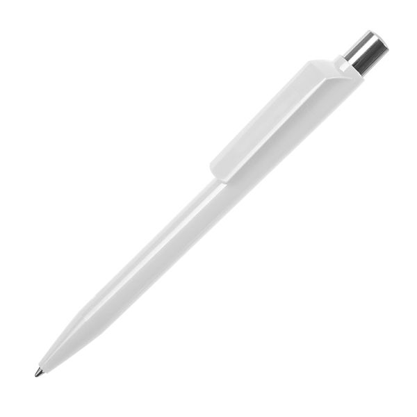 Ручка шариковая DOT, белый, пластик