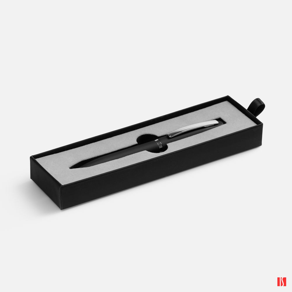 Ручка шариковая Bolt Soft Touch в футляре, черная