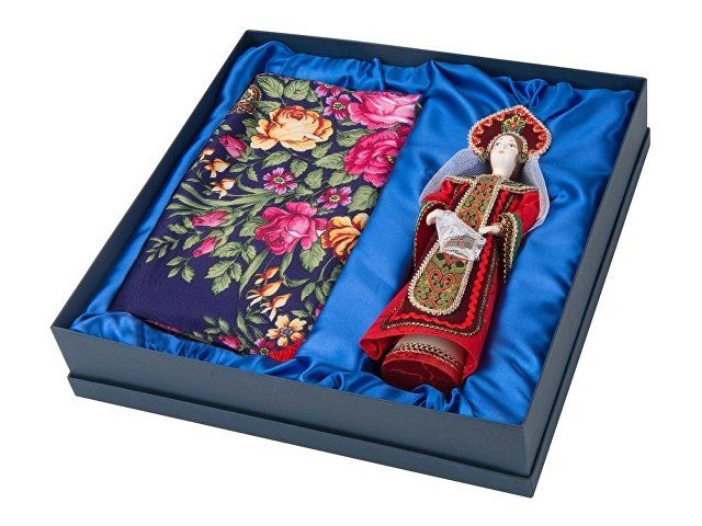 Набор «Евдокия»: кукла в народном костюме, платок, красный