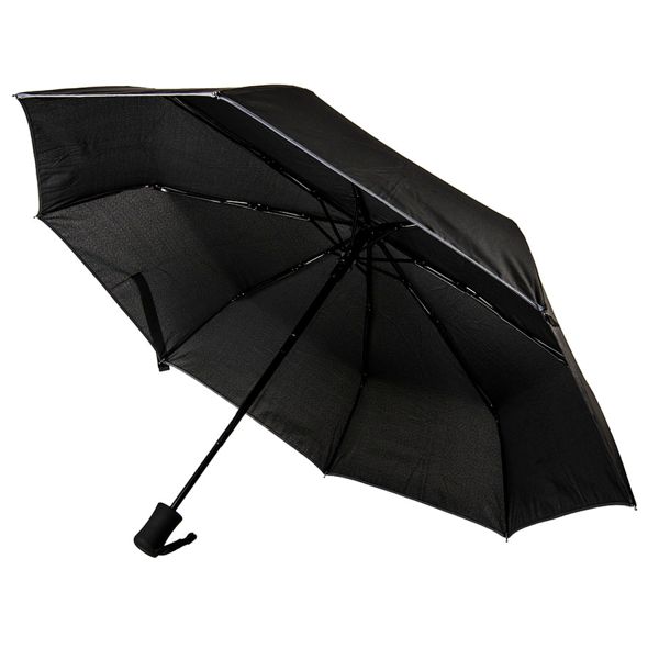 Зонт LONDON складной, автомат; черный; D=100 см; нейлон