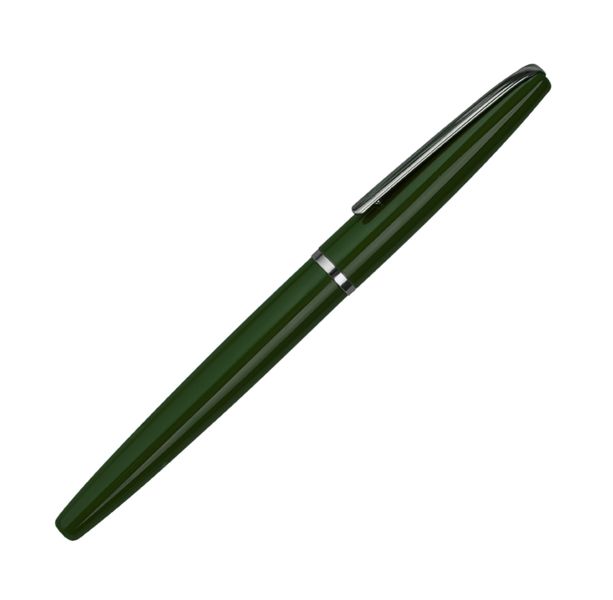 DELICATE, ручка-роллер, темно-зеленый/хром, металл