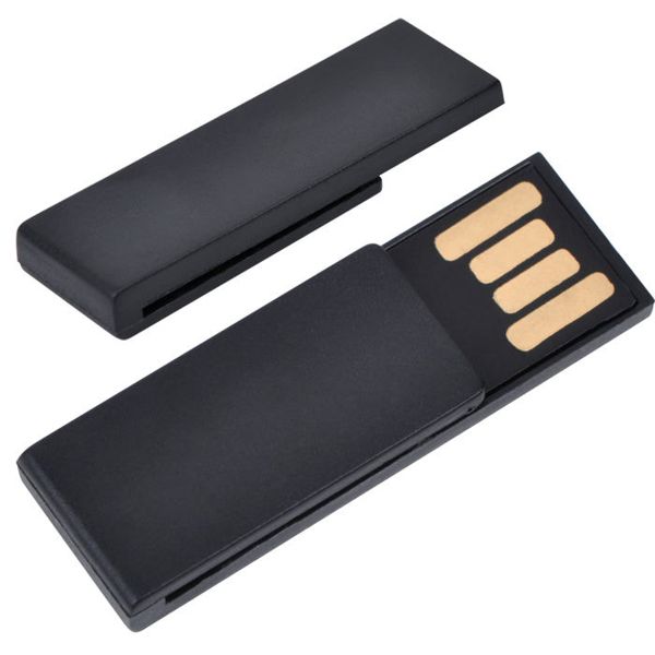 USB flash-карта "Clip" (8Гб),черная,3,8х1,2х0,5см,пластик