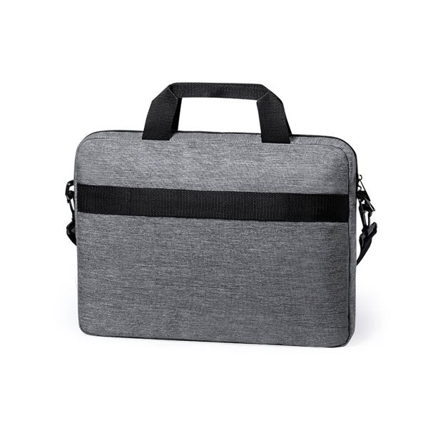 Конференц-сумка PIROK, серый, 38 х 28 x 5 см,  100% переработанный полиэстер 600D