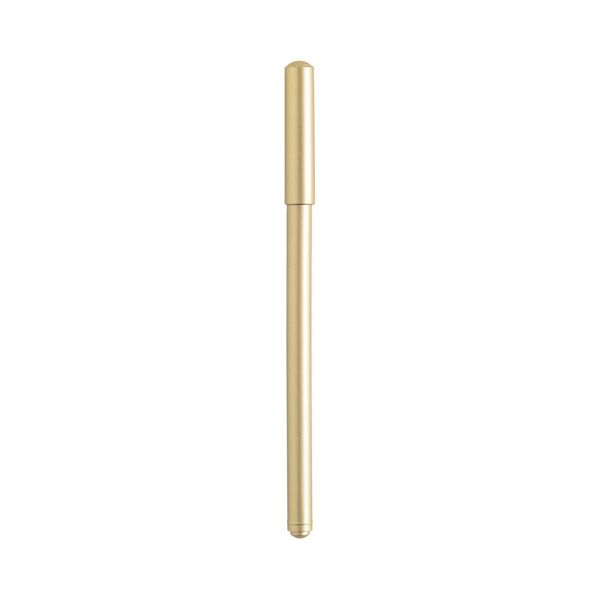 Ручка гелевая DELRAY с колпачком, золотой, пластик