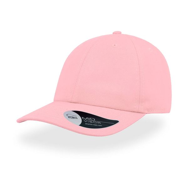 Бейсболка "DAD HAT", 6 клиньев, металлическая застежка, розовый, 100% хлопок, 280 г/м2